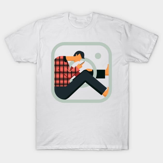 Instagram Addict T-Shirt by Zakaria Azis